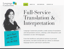 Tablet Screenshot of languageconnection.net